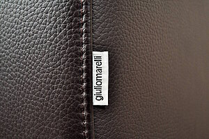 Design-Loungesessel / Giulio Marelli / Leder / braun
