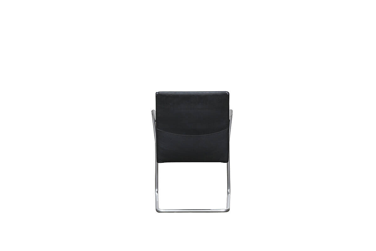 Freischwinger / Walter Knoll 'Jason' / Leder schwarz