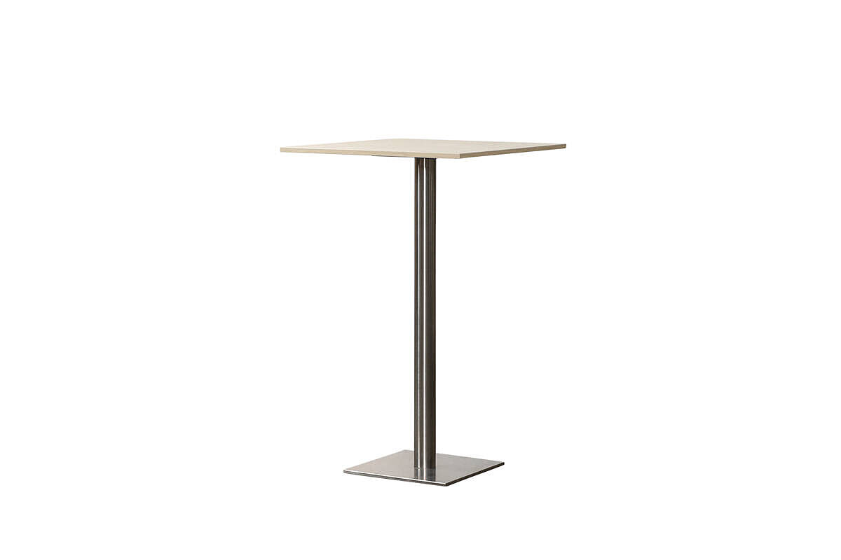 Stehtisch / Hochtisch / casala / 70 x 70 cm / ahorn / Tellerfuß