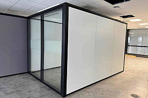 Raum-in-Raum System / Lindner 'Cube Duo' / 2,71 x 2,7 x 4,05 m