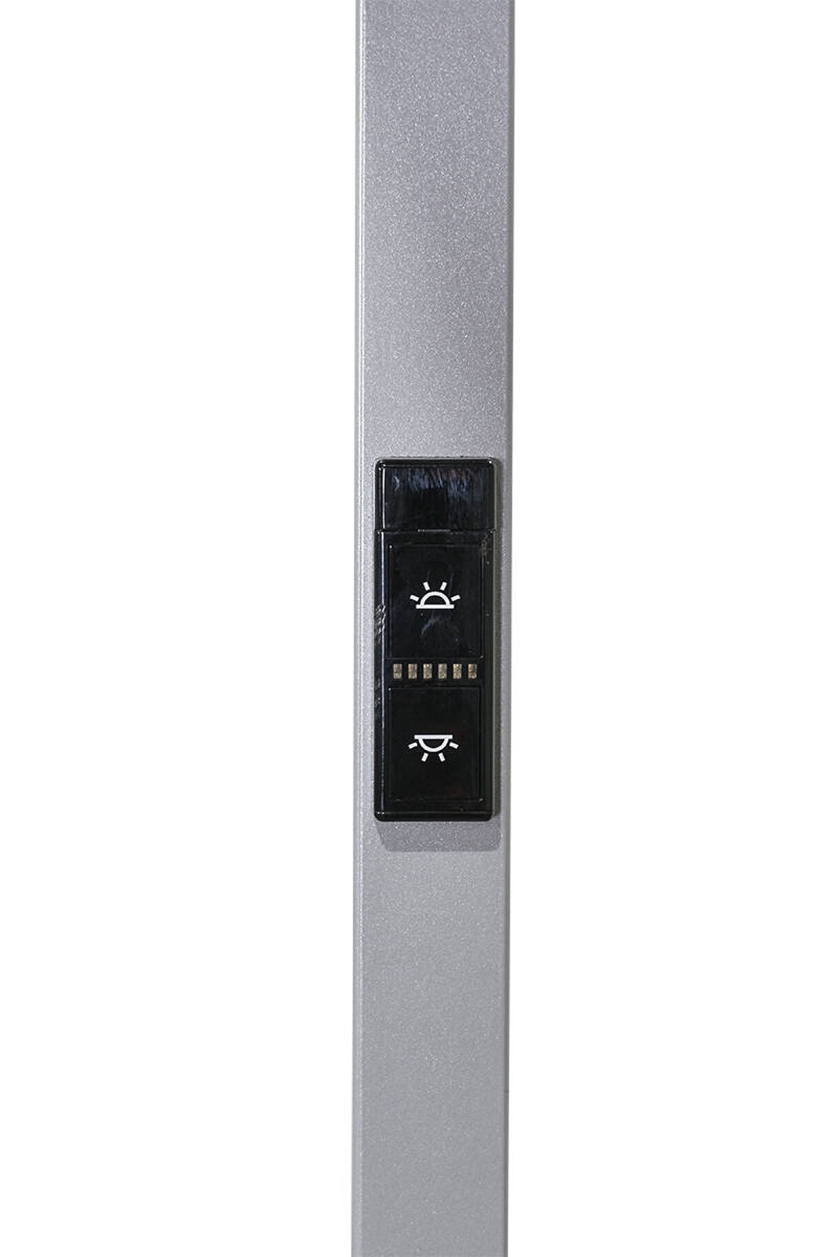 LED-Stehleuchte / Waldmann 'LAVIGO TWIN-T' / silber / PULSE TALK