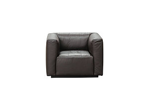 Loungesessel / Walter Knoll 'Living Landscape' / Leder dunkelbraun