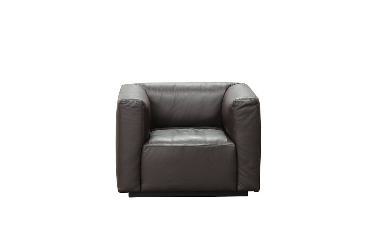 Loungesessel / Walter Knoll 'Living Landscape' / Leder dunkelbraun