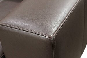 Loungesessel / Kunstleder / braun