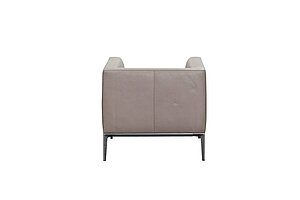 Loungesessel / Armchair / Walter Knoll 'Jaan 780' / Leder beige