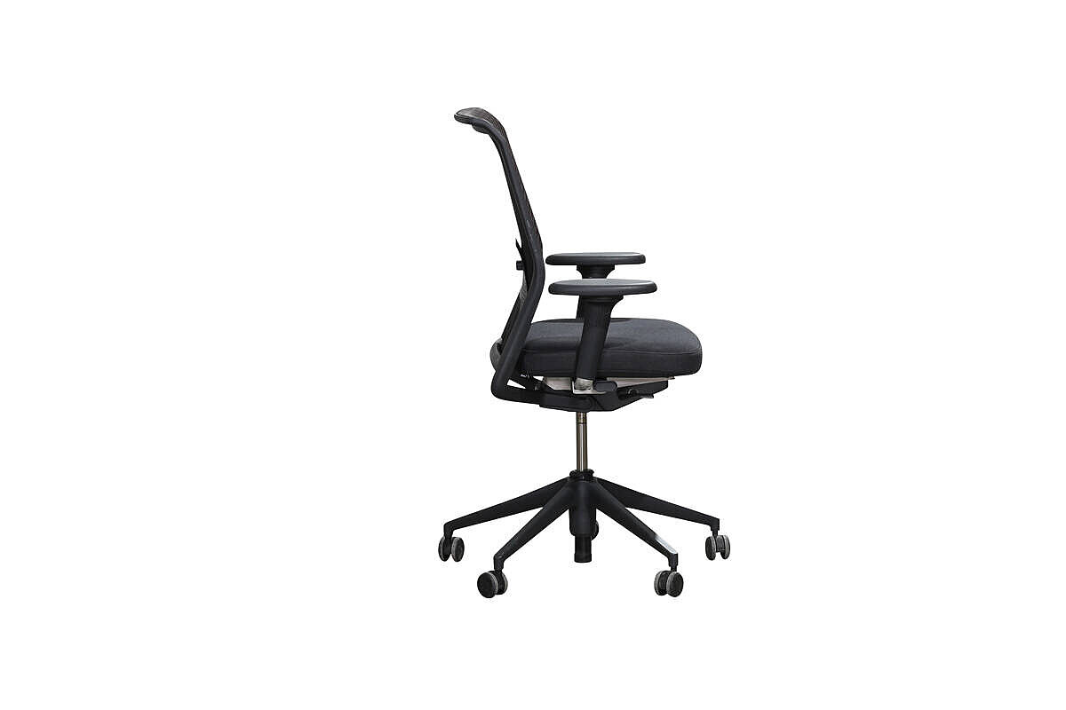 Bürodrehstuhl / vitra 'ID Mesh' / Netzrücken / Asphalt