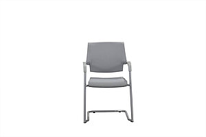 Freischwinger / Haworth 'Visitor Chair' / grau / stapelbar