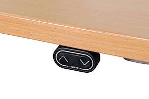 Steh-Sitz-Schreibtisch / Assmann 'Canvaro' / buche / 180 x 90 cm