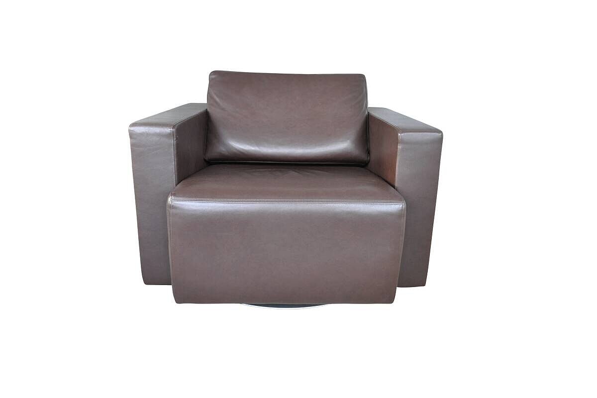 Loungesessel / Walter Knoll 'Nelson' / Leder braun