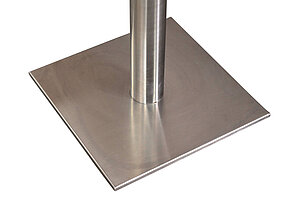 Stehtisch / Hochtisch / casala / 70 x 70 cm / ahorn / Tellerfuß