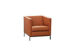 Loungesessel / Walter Knoll 'Foster 501 Armchair' / Leder cognac / NP 4100 EUR