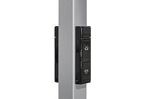 LED-Stehleuchte / Waldmann 'LAVIGO TWIN-T' / silber / PULSE TALK