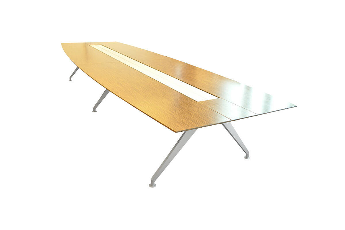 Konferenztisch / Steelcase '4.8 four point eight' / Amerikanisch Nussbaum / 480 x 150 cm
