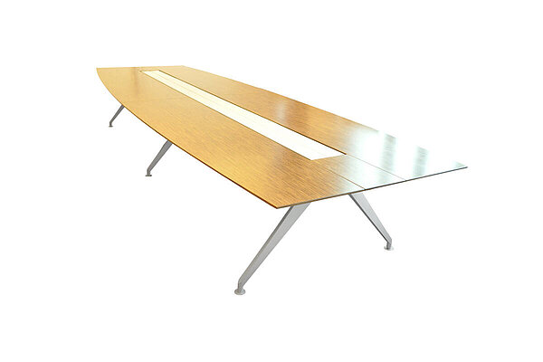 Konferenztisch / Steelcase '4.8 four point eight' / Amerikanisch Nussbaum / 480 x 150 cm