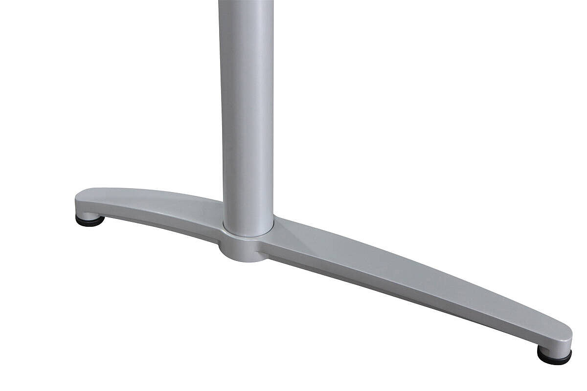 Steh-Sitz-Schreibtisch / Assmann 'Canvaro' / 180 x 80 cm / weiß