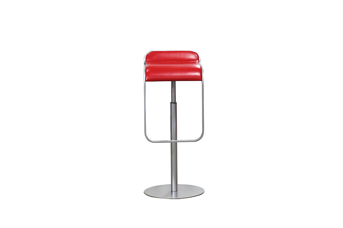 Barhocker / La Palma 'LEM S80' / Leder rot