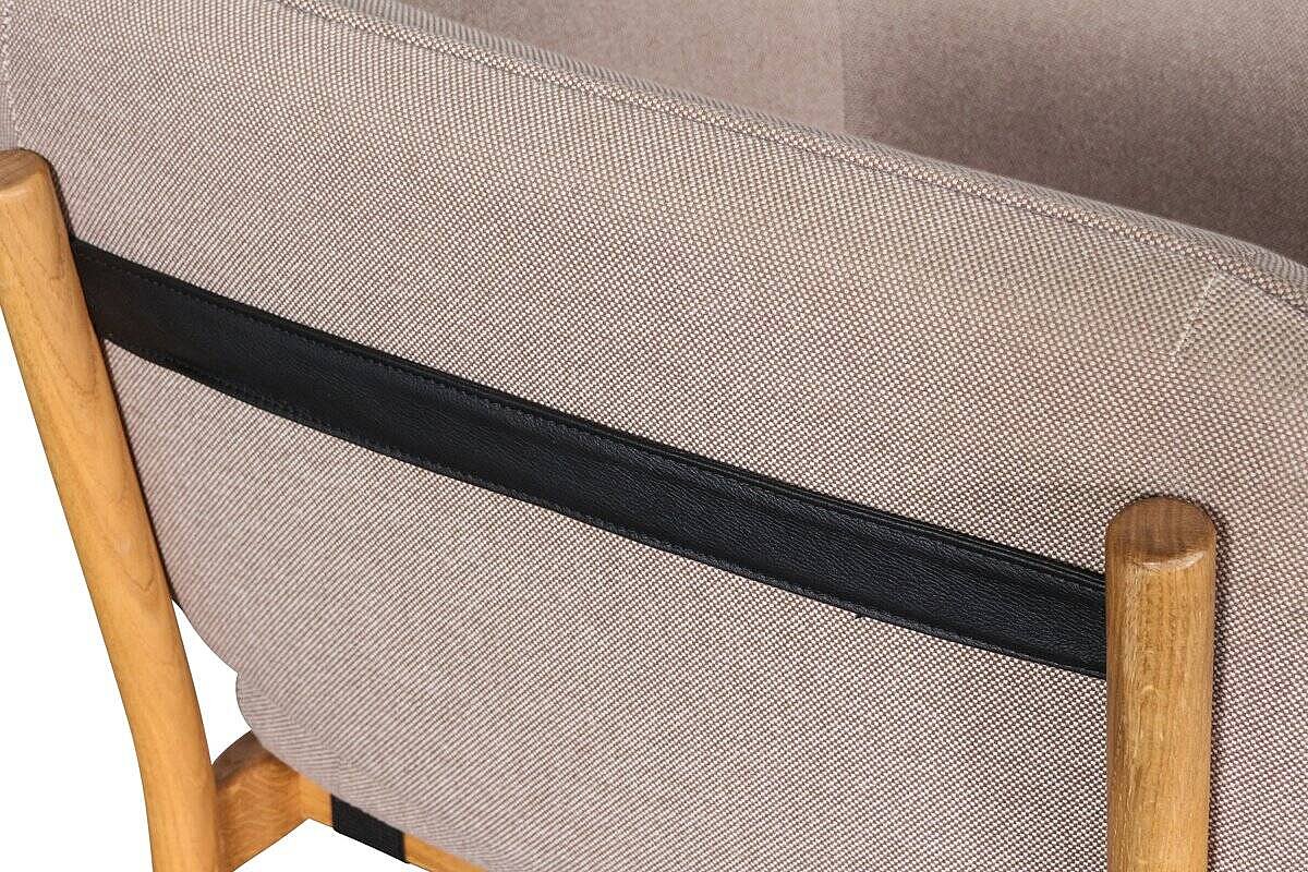 Loungesessel / TON 'DOWEL' / eiche/braun