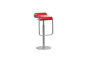 Barhocker / La Palma 'LEM S80' / Leder rot