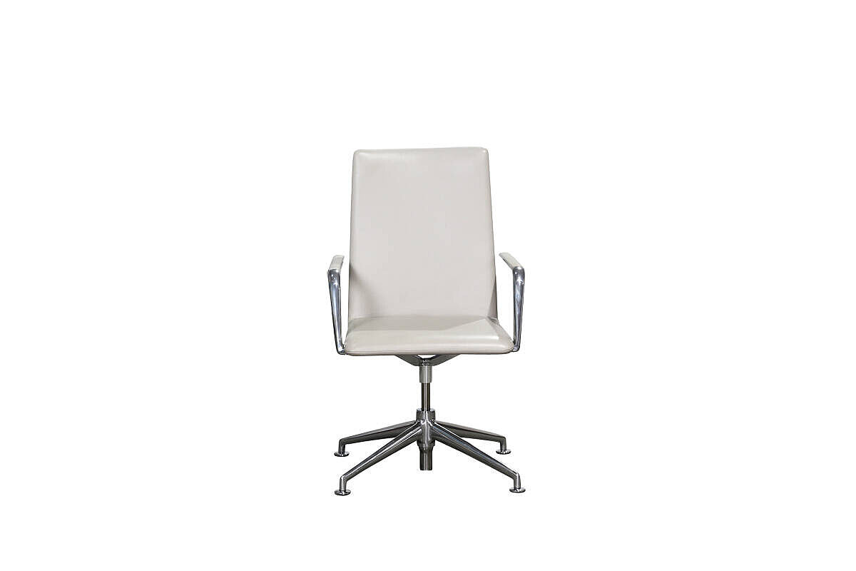 Konferenzsessel / Brunner 'fina soft' / Leder beige