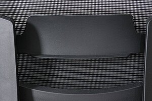 Bürodrehstuhl / 'Caro' / Netzrücken / schwarz