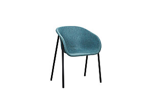 Besucherstuhl / Sessel / DeVorm 'LJ 1' / Sitzschale Filz türkis
