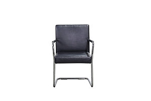 Freischwinger / Walter Knoll 'Jason' / Leder dunkelblau