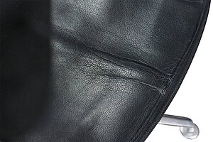 Konferenzsessel / Walter Knoll 'FK Chair' / Leder schwarz