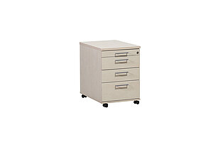 Rollcontainer / Schubladen / ahorn / 60 cm
