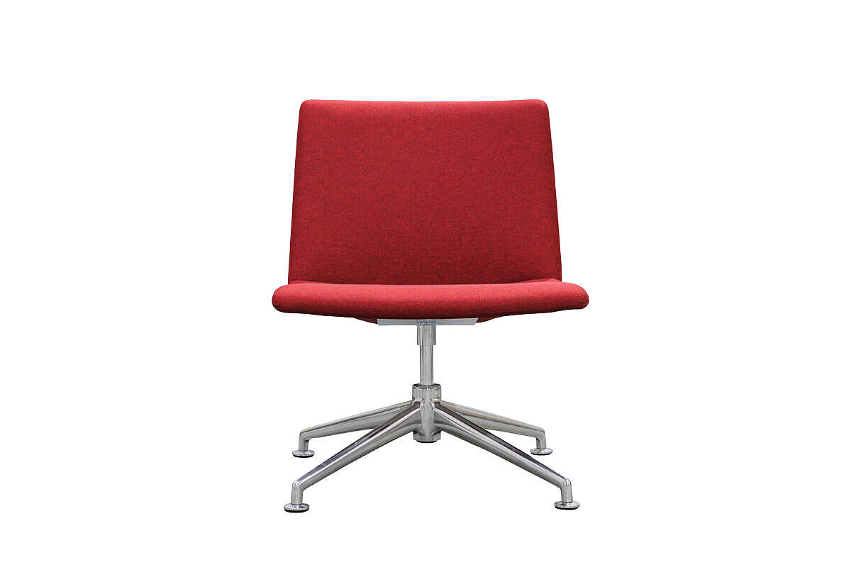 'Fina Lounge' Sessel in rot - Design: Wolfgang C.R. Mezger / NP 808 EUR