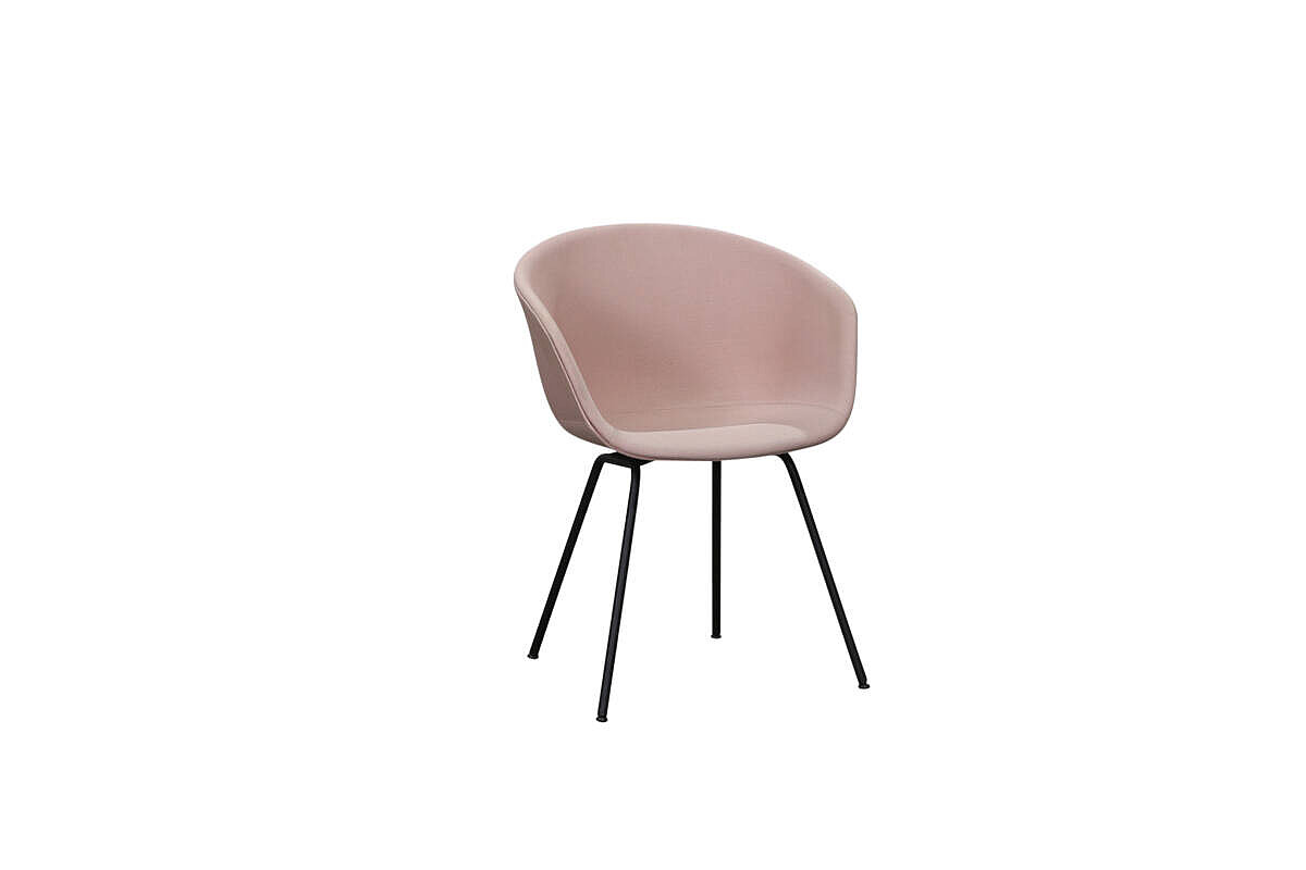 Besucherstuhl / HAY 'About A Chair AAC27' / Vollumpolstert / rosa