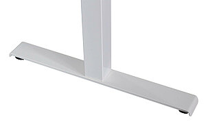 Steh-Sitz-Schreibtisch / Kinnarps 'Polaris Serie P' / weiß / 120 x 80 cm