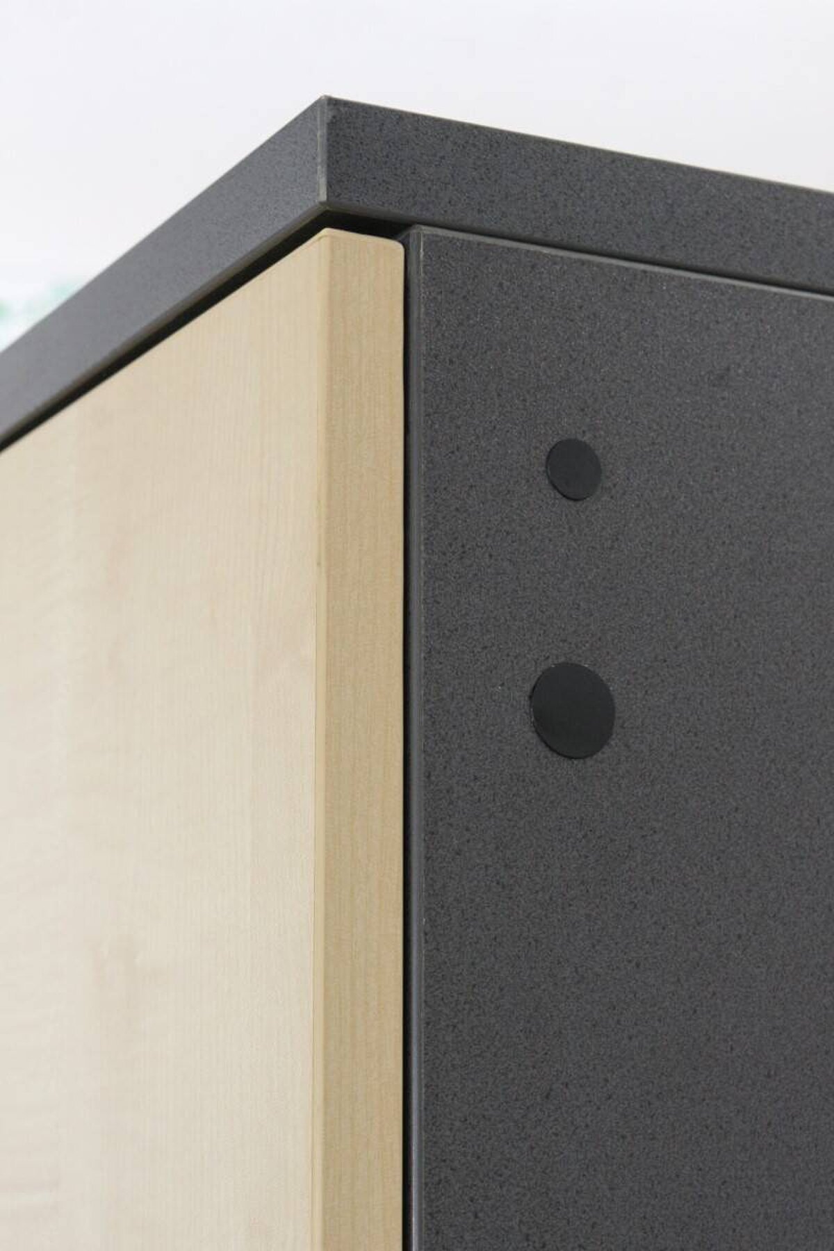 Aktenschrank / Schärf / anthrazit / Flügeltüren ahorn / 5 Ordnerhöhen / 120 cm / Höhe 188 cm