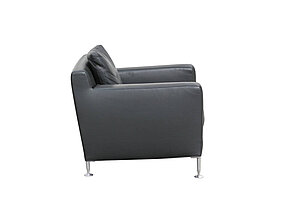 Loungesessel / B&B Italia Maxalto 'Harry' / Leder / grau / NP 4150 EUR