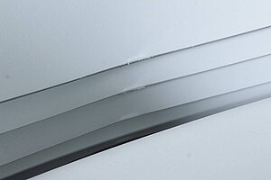 Besucherstuhl / Haworth 'Very' / Kunststoffschale / blaugrau / Kufengestell schwarz