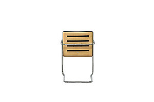 Freischwinger / Thonet 'S 61' / schwarz / Holzrücken / stapelbar