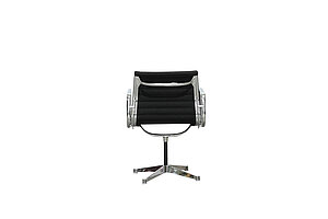 Konferenzstuhl / Herman Miller 'Aluminium Chair EA 108' / Hopsak nero