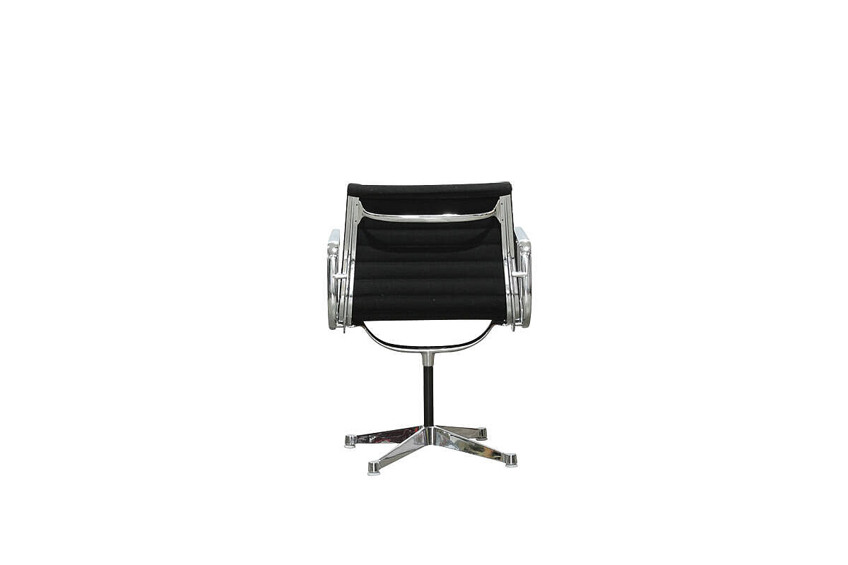 Konferenzstuhl / Herman Miller 'Aluminium Chair EA 108' / Hopsak nero
