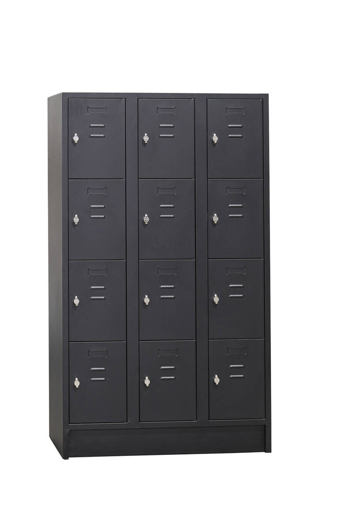 Fächerschrank / BURG / 12 Fächer / schwarz