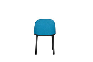 Besucherstuhl / vitra 'Softshell Side Chair' / blau