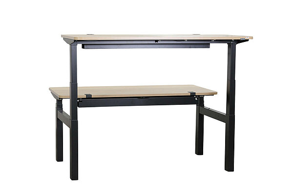 Duo-Bench / Wini 'Startup' / akazie / 160 x 80 cm / elektrisch höhenverstellbar