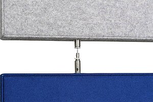 2-tlg. Set Schall-Absorber / grau + blau / Deckenmontage