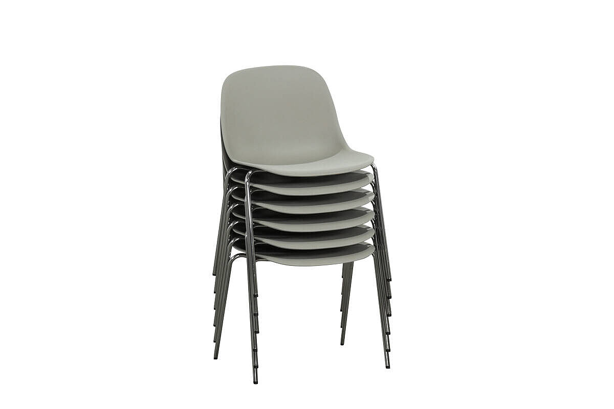 Neuwertig / Besucherstuhl / MUUTO 'Fiber Side Chair' / Sitzschale Dusty Green / NP 220 EUR