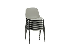 Neuwertig / Besucherstuhl / MUUTO 'Fiber Side Chair' / Sitzschale Dusty Green / NP 220 EUR