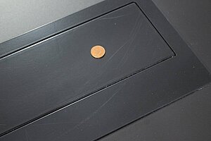 Besprechungstisch / 190 x 80 cm / schwarz / Turnbox