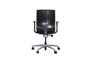 Bürodrehstuhl / Klöber 'Veo' / schwarz / Fußkreuz silber