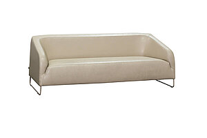 3-tlg. Loungeset / Artifort 'Diva' / Leder beige / 1 x Sofa / 2 x Sessel