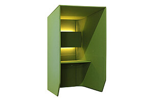 Akustische Telefonzelle / Telefonbox / BuzziSpace 'BuzziBooth Single' / grün