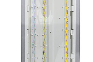Stehleuchte / Waldmann 'LAVIGO - DP 372/R' / silber