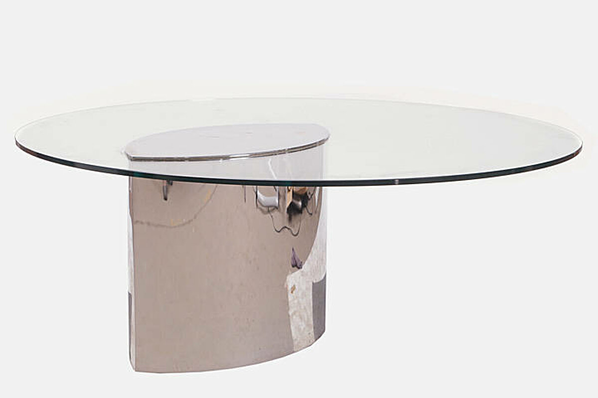 Glastisch / Loungetisch 'Lunario' von Knoll International - Design: Cini Boeri, Coffee Table