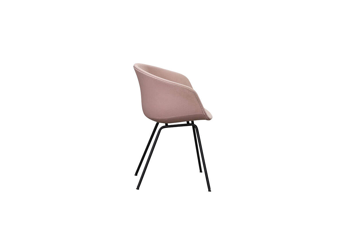 Besucherstuhl / HAY 'About A Chair AAC27' / Vollumpolstert / rosa